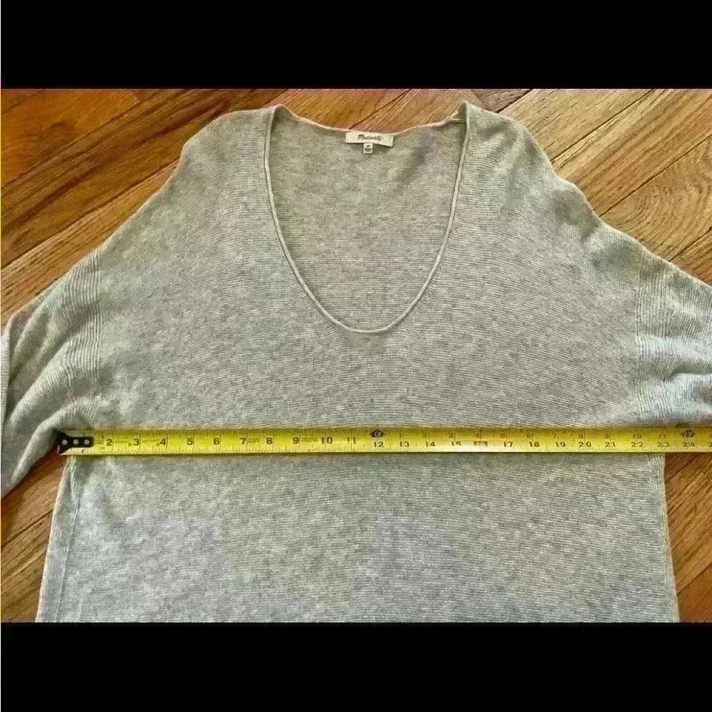 Madewell Kimball Pullover Knit Sweater Wool Alpaca Blend Women’s Size 2XL Gray - Picture 10 of 10